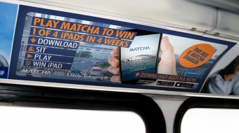 APN Outdoor + NEWS Corp interior Bus Advertising Campaign